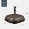 Best Choice Products 123lb Capacity Fillable Mobile Umbrella Base for Patio, Deck, 4 Wheels - Dome Square